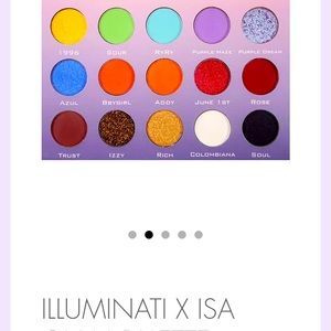 BRAND NEW. Illuminati X Isa eyeshadow pallet.